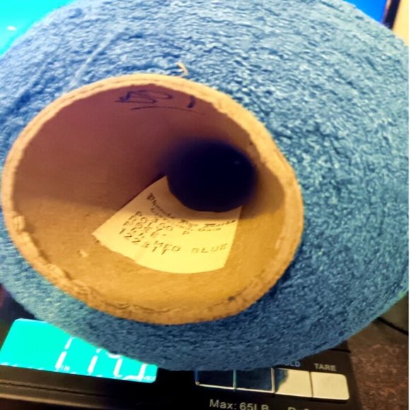 Medium Blue Fine Lace Cone Yarn by Phoenix Dye Works Knitting Machine Weaving - Picture 2 of 3